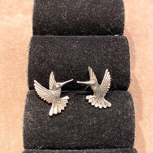 Sterling Hummingbird Earrings